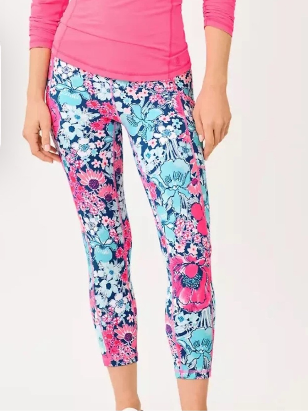 Lilly Pulitzer UPF 50+ Luxletic 21" Weekender High Rise Crop Legging
